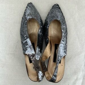 Sequin Slingback Women Shoes